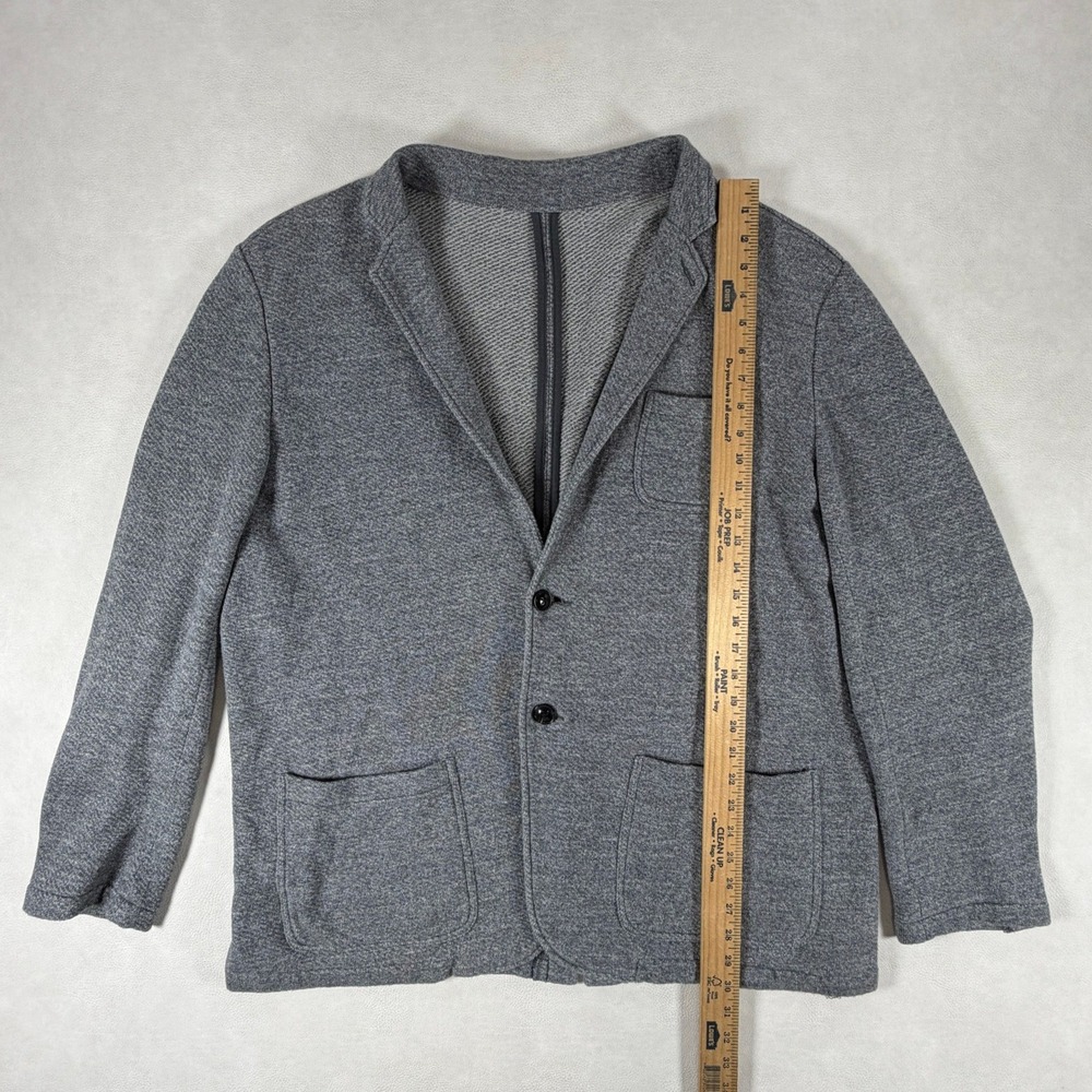 Faherty Inlet Knit Blazer Jacket Men's Size XXL Heather Gray Sport Coat - Picture 10 of 16